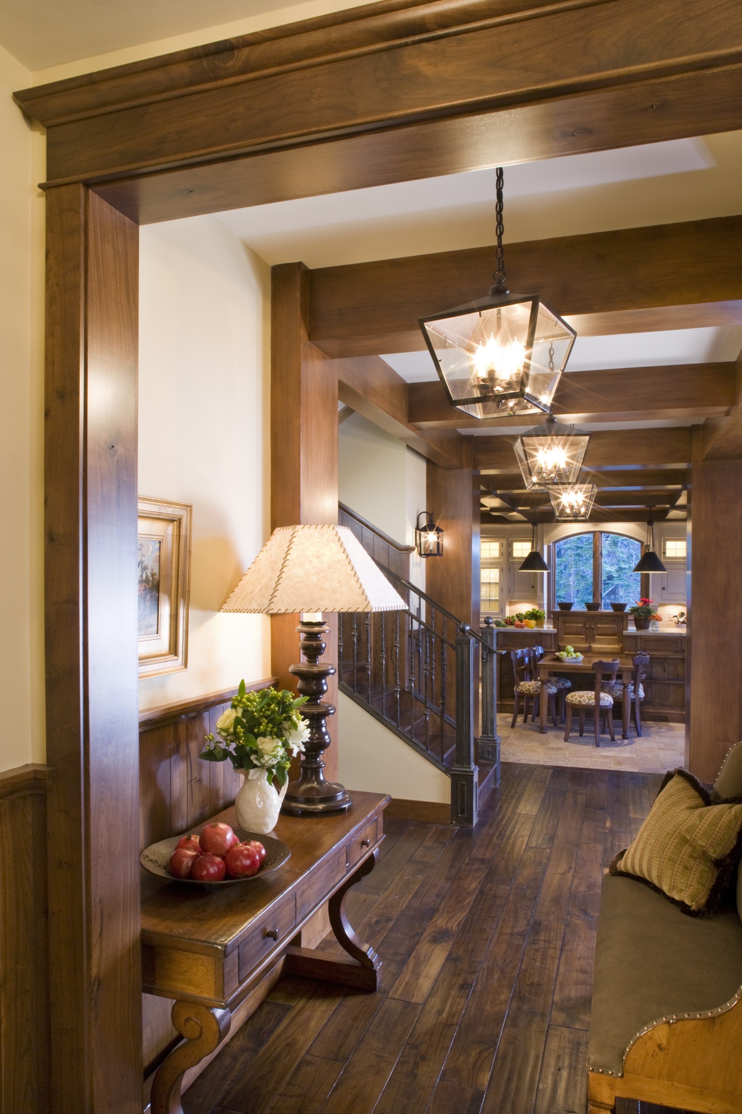 Entryway in Rustic Mountain Home in Mammoth Lakes, CA