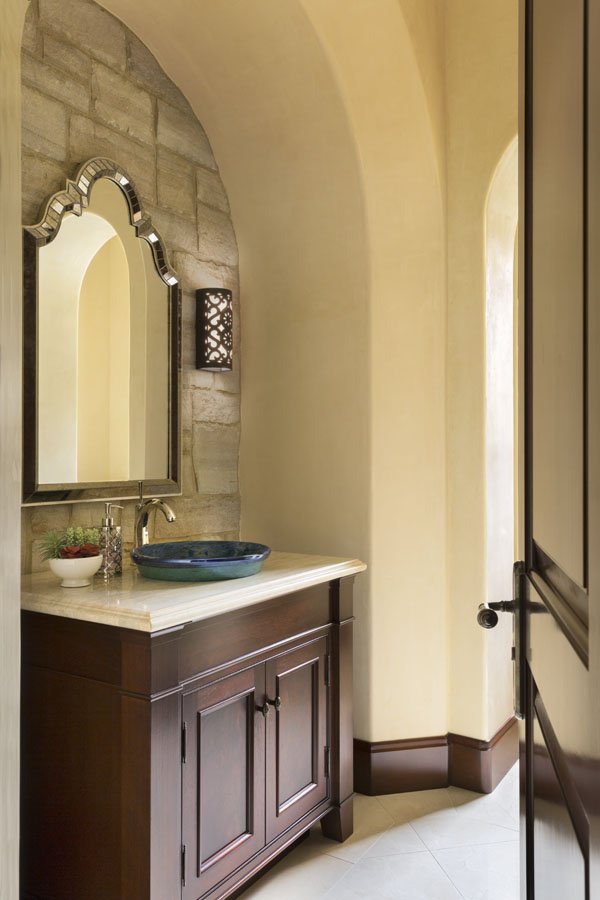 Elegant Powder Room in Palm Desert, CA Home