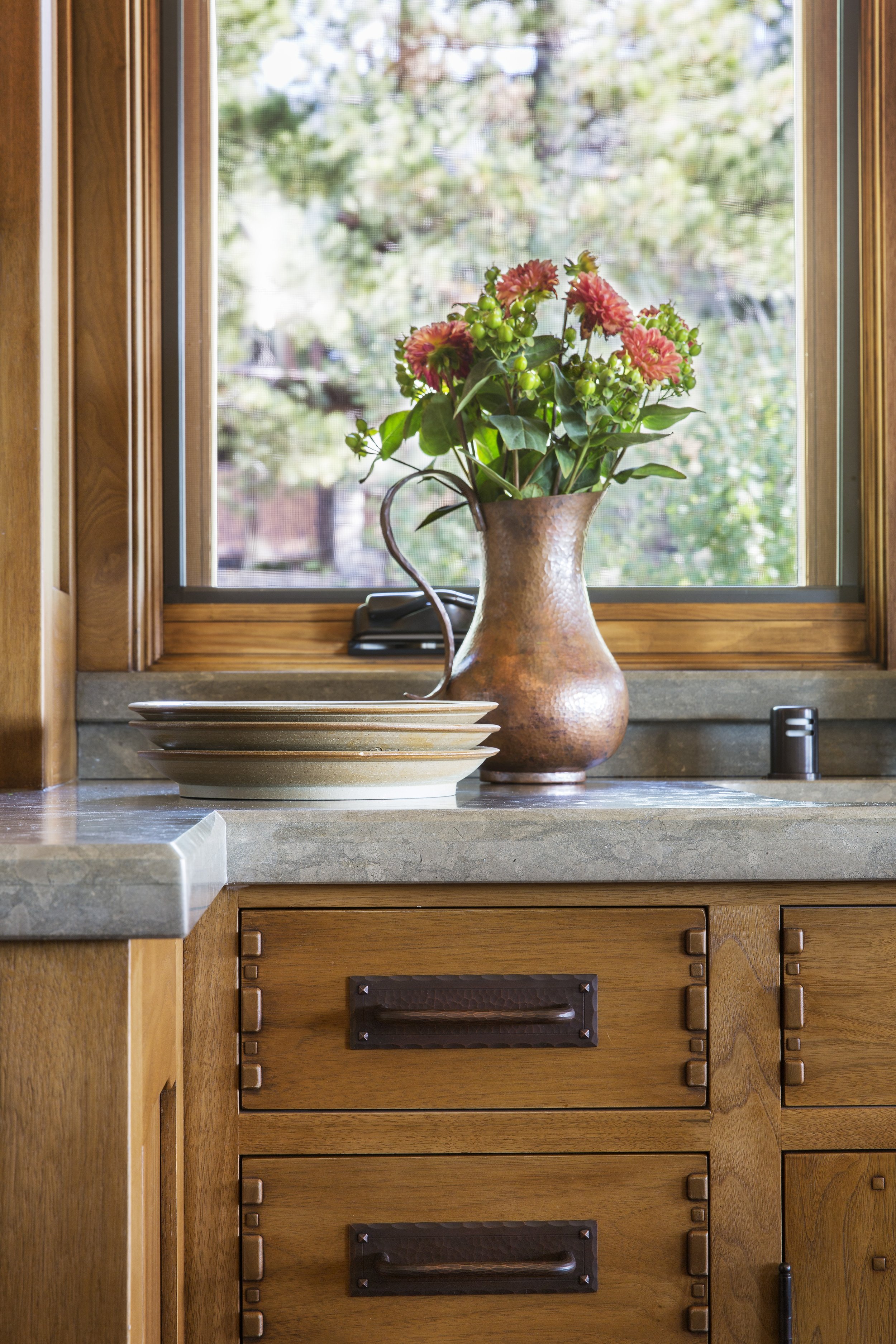 Kitchen Cabinet Drawer Detail in Tahoe Martis Camp, CA Home