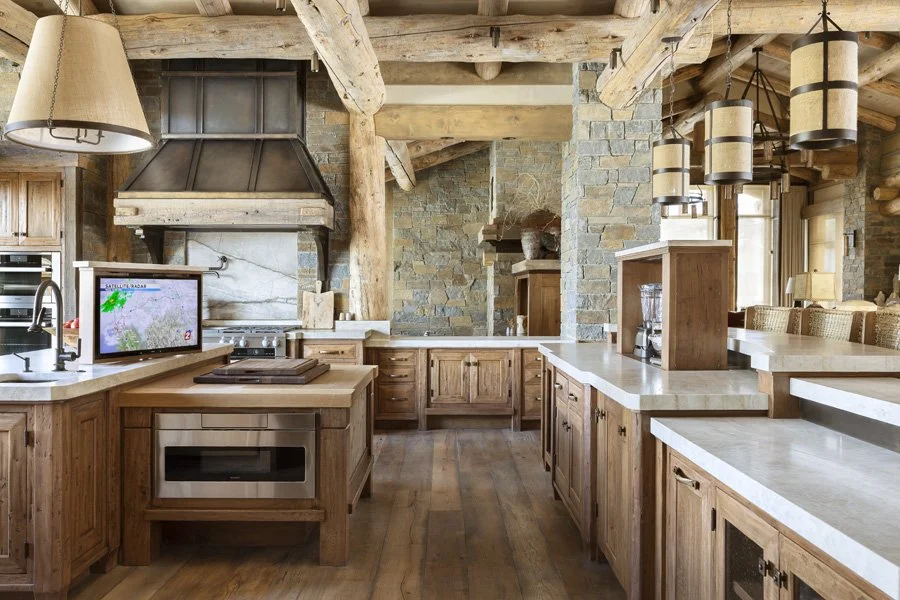 Detailed Rustic Kitchen Design by Brown Design Group in Mammoth Lakes, CA