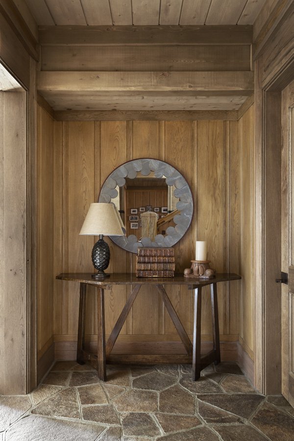 Rustic Entryway to Laundry Room in Mammoth Lakes, CA Custom Build