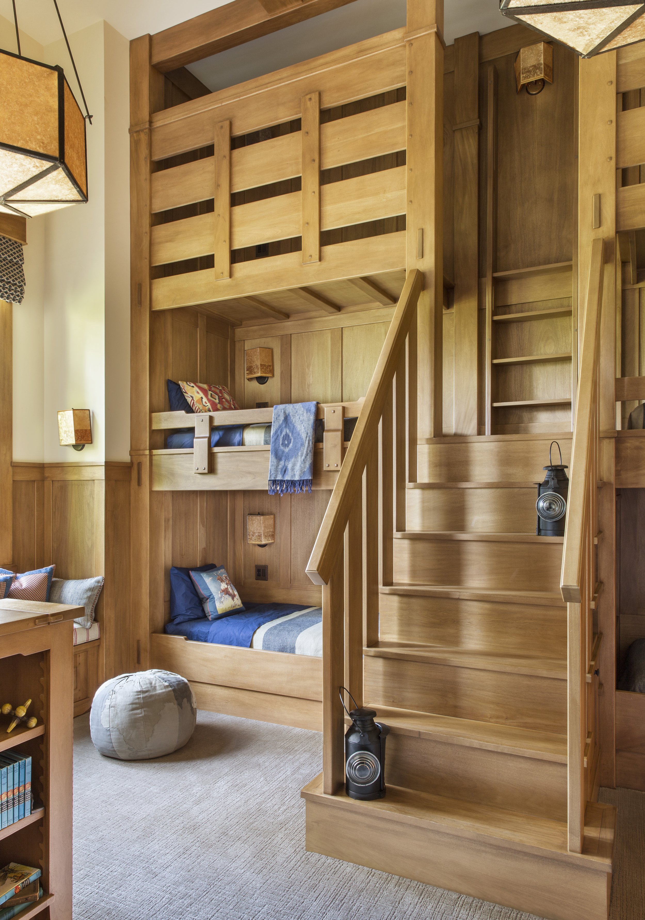 Kids Bunk Bed Room Custom Made in Martis Camp, Tahoe
