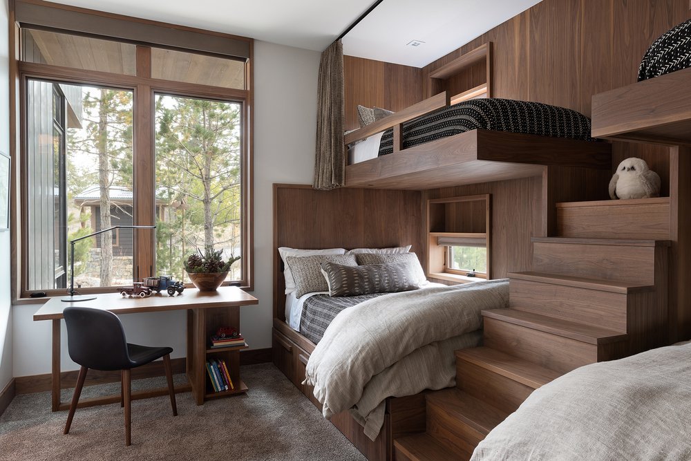 Custom Made Kids Bunk Bed Room in Mammoth Lakes, CA