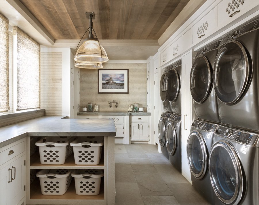 Luxury Laundry Room with 4 Washers 4 Dryers in Mammoth Lakes, CA