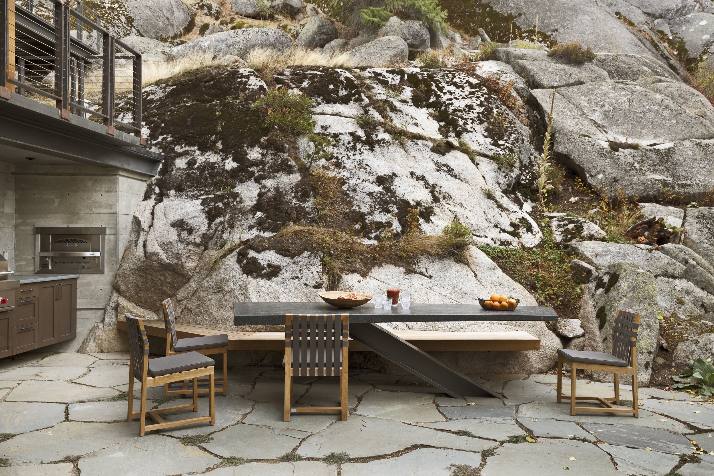 Outdoor Patio in Lakehouse in McCall, Idaho